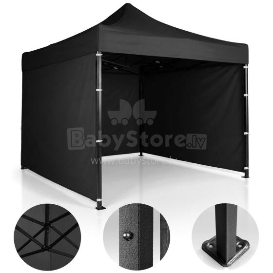 Садовый павильон 3 стены 3 x 3м черный Plonos