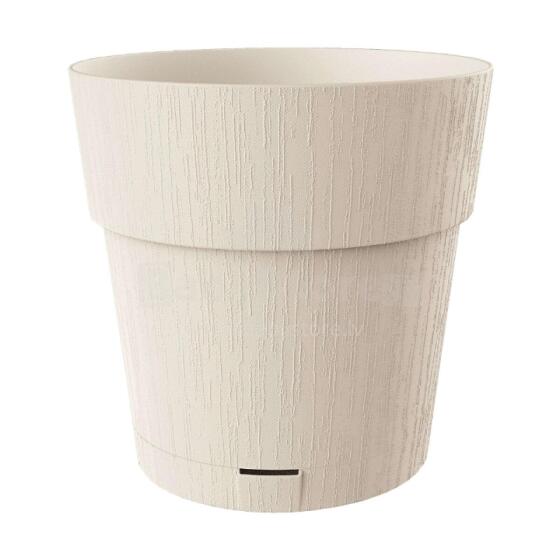 Flower pot with tray Ethica &Oslash;40x39cm white