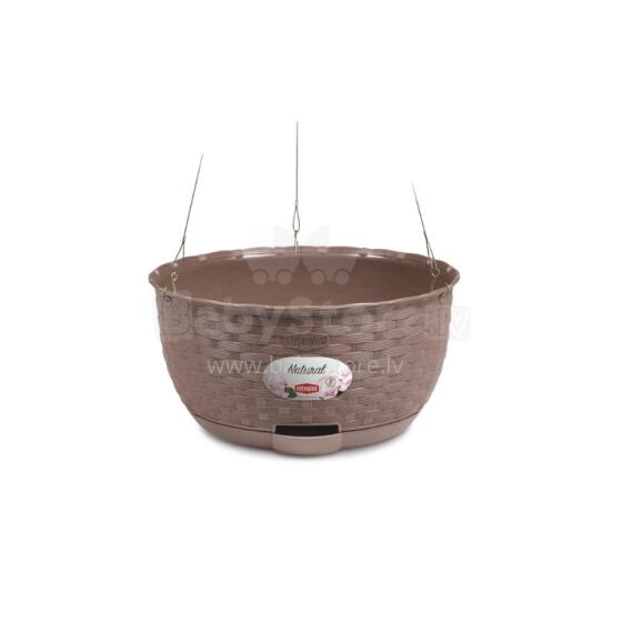 Hanging flower pot Natural &Oslash;30x14.5cm brown