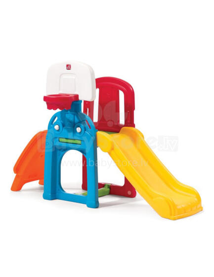 STEP2 Activity Park with Climbing, Slide, Soccer, and Basketball