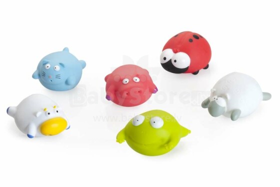 Babymoov Funny Animals Art.A104919 комплект игрушек для ванны 6шт.