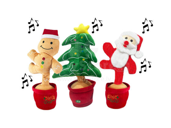 Koala Games G2585 Christmas Danging, Singins  & Lighting Plushes 36 cm