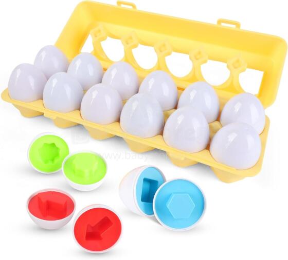 Superbe Bebe Montessori Eggs  Art.290108 olu puzle - Saskaņo formas un krāsas