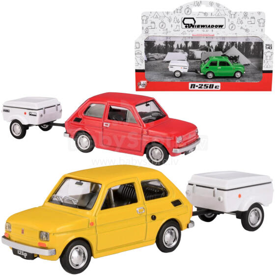 FIAT 126P PRZYCZEPA NIEWIADÓW MAŁA 1:43