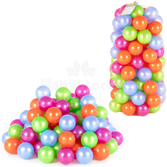 KOLOROWE PIŁKI BASENOWE 8CM 100SZT