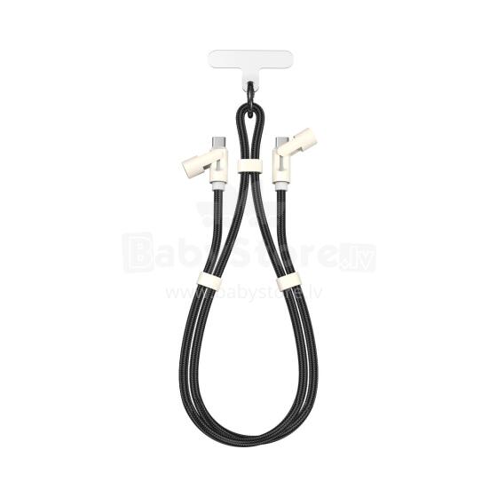 Sbox LANYARD BLACK Type-C -Type-C 1.5m Black
