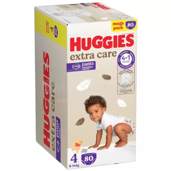 Huggies Baby Pants Extra Care Art.290211   Diaper pants size 4, 80 pcs.