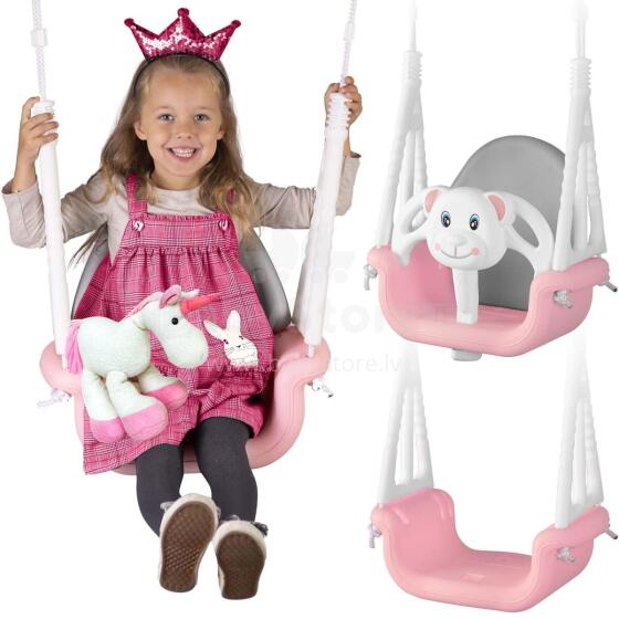 Bear Bucket Swing 3in1 Ricokids Pink