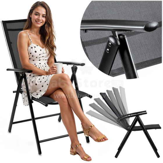 Folding Garden Chair Sofotel SO-983 Black