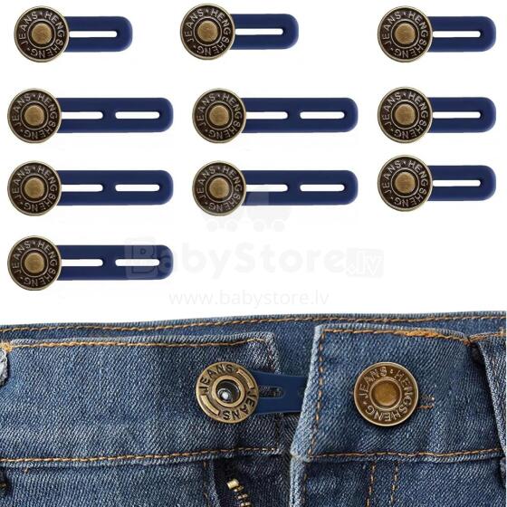 Kidsworld Waist Extender Button Art.290386 Pack of 10 Waist Extender Button, Adjustable Trouser Button Extension for Men and Women,2 Sizes Included