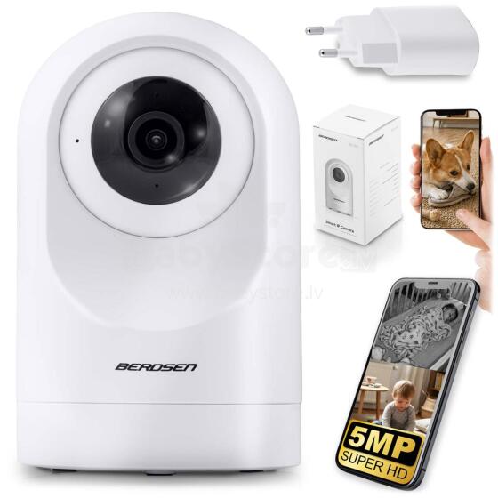 5MP Rotating IP Camera Electronic Nanny Berdsen BD-941 White