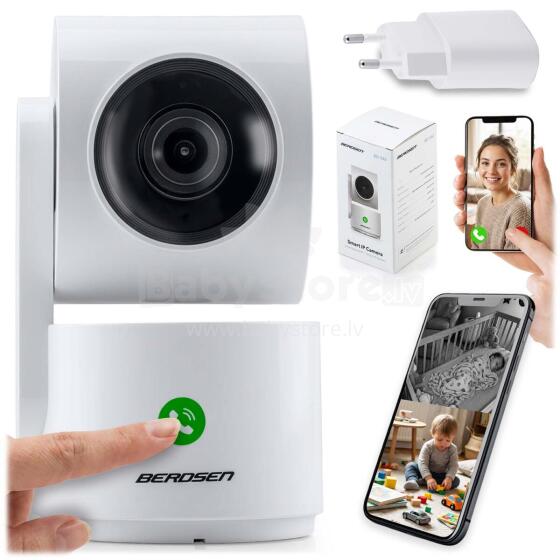 3MP Rotating IP Camera Electronic Nanny Berdsen BD-942 White