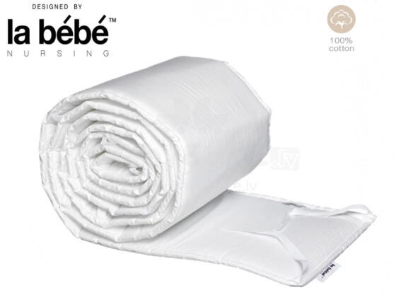 La bebe™ Cotton Art. 001 Soft and breathable cotton crib bumper 180 cm
