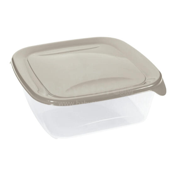 Square food container 1.7L Fresh&amp;amp;Go beige