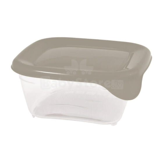 Square food container 0.25L Fresh&amp;amp;Go beige