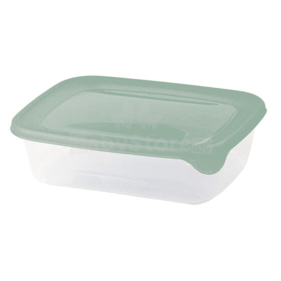 Food container rectangle 0.5L Fresh&amp;amp;Go green