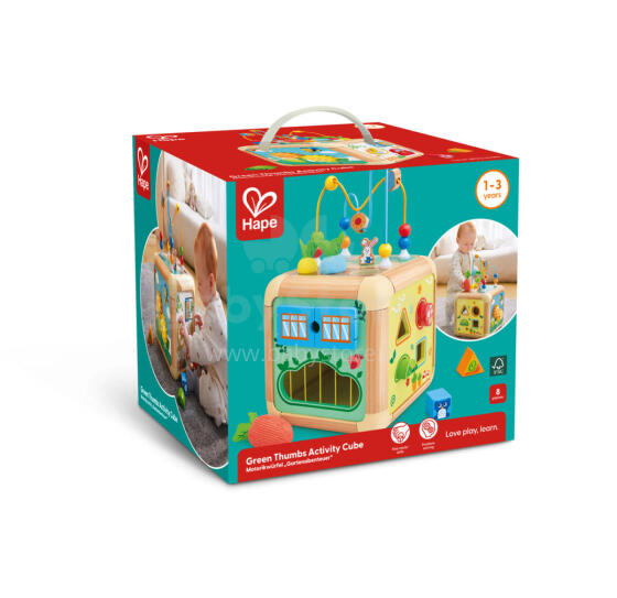 HAPE green thumbs activity cube, E0527A