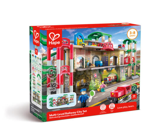 HAPE multi-layer railway city set, E3883A