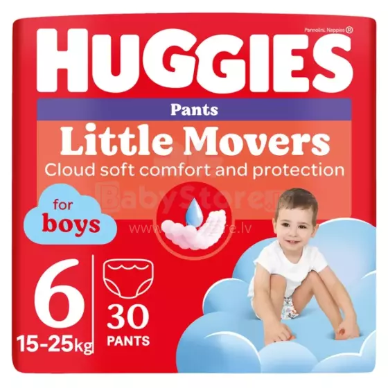 Huggies Pants D S6 Boy Art.290781 Autiņbiksītes 15-25kg, 30gb