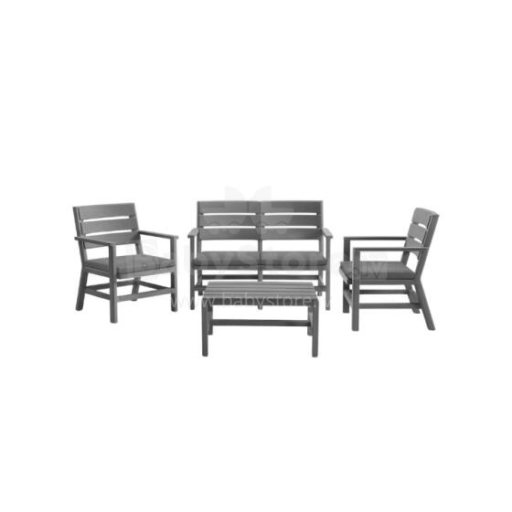 Garden furniture set Doghe light gray