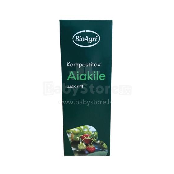 Garden film compostable BioAgri Garden 1.2x7m for 1&ndash;3 year old plants 35mqr. black