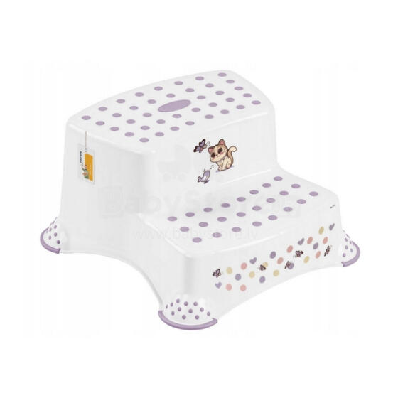 Two-tier bench Igor &ldquo;Cats&rdquo; 40x37x21cm white