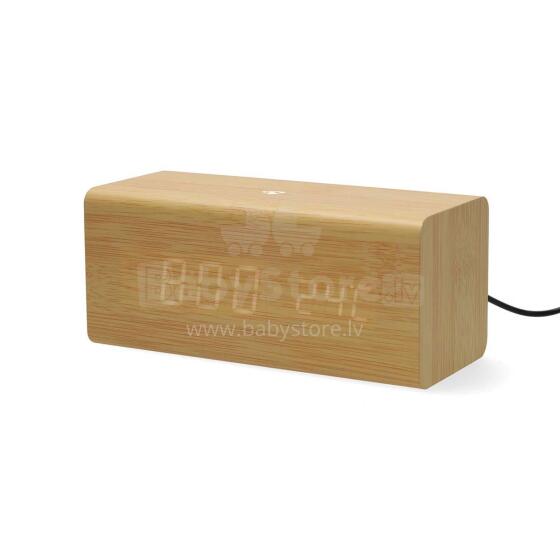 Nedis digitālais radio modinātājs, koka