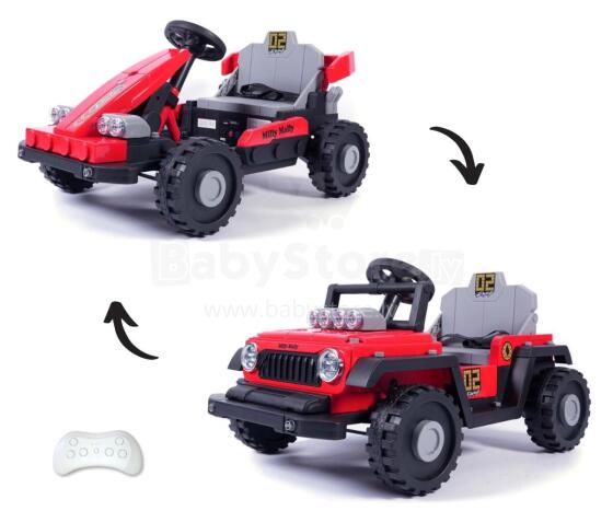 MILLY MALLY 6973 Battery-Powered Vehicle Prime 2in1 Red