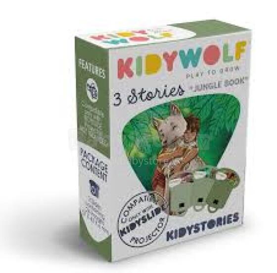 KIDYWOLF story set Jungle Book, 3 stories for KIDYSLIDE projector, KIDYSTORIES-JB