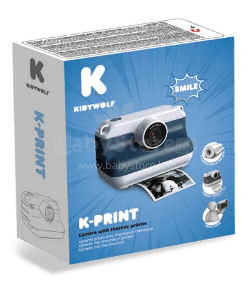 KIDYWOLF instant camera with thermal printing, blue, K-PRINT-BU