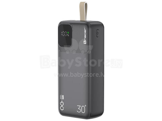 Tracer 47824 Prime-V3 30000mAh QC22.5W+PD20W Power Bank, Black