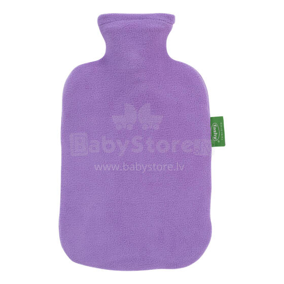 Hot Water Bottle 2L with Soft Washable Fleece 100% Recycled Polyester Cover.