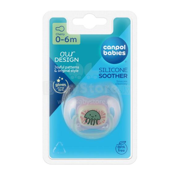 CANPOL BABIES silicone pacifier LOVE&SEA, 0-6 m., 34/900_pin