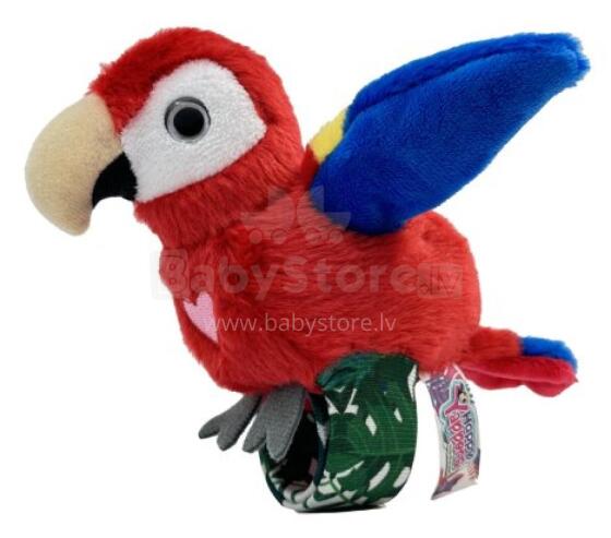 HAPPY YAPPERS interactive plush toy Red Parrot, 9464