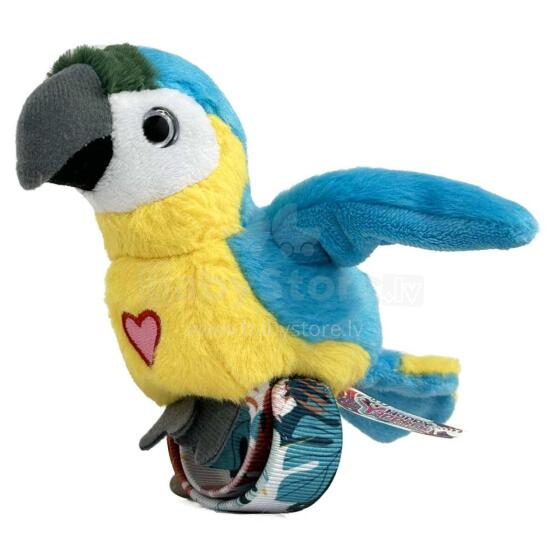 HAPPY YAPPERS interactive plush toy Blue Parrot, 9466