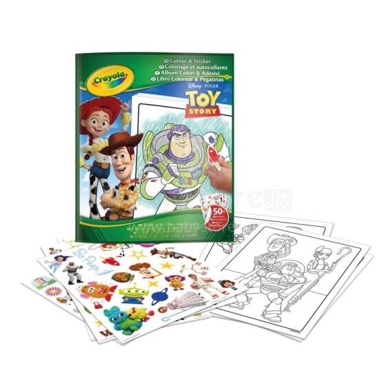 CRAYOLA Color & Sticker Creative Set Toy Story 5, 04-7048G