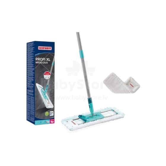 Floor brush with foldable handle in a box Profi XL micro duo 42cm + replacement cloth Profi XL Superduster 42cm