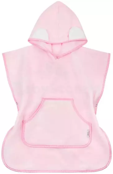 Bocioland Bath Poncho Art.BL181 Pink Dvielis -pončo