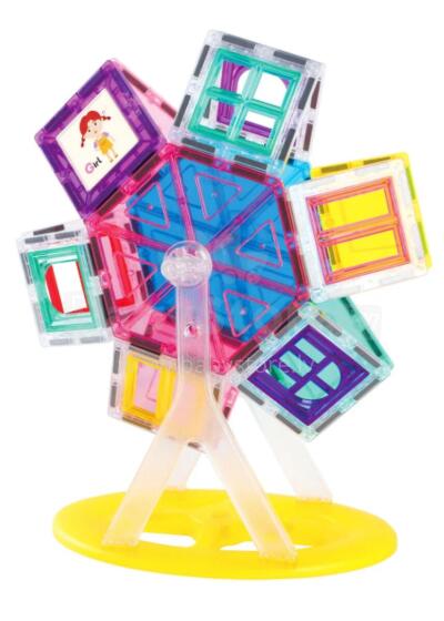 PICASSO TILES Magnetic Construction Set Ferris Wheel Set 63 pcs, PT01
