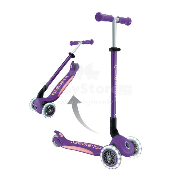 GLOBBER scooter Elite Lights, purple, 439-603-3