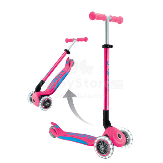 GLOBBER scooter Elite Lights, fuchsia, 439-610-3