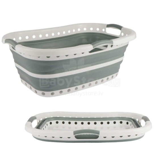 Beldray LA072979GRNFEU7 37 L Collapsible Hip Hugger Laundry Basket