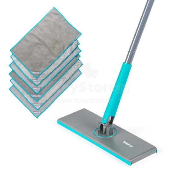 Beldray LA00000020UFEU7 Anti-Bac Clip-To-Grip Floor Mop &amp; Cloth Set