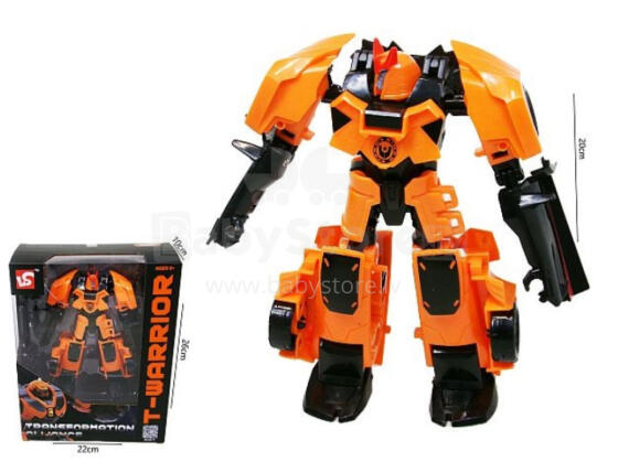 ROBOT / TRANSFORMER - 50530 - orange - size 20 cm
