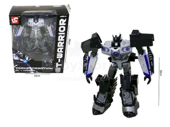 ROBOT / TRANSFORMER - 50547 - szary - size 20 cm
