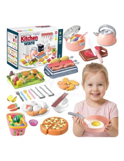 WOOPIE Kitchen Accessories Set Cooking Toy 108 pcs