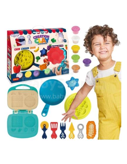 WOOPIE Play Dough Waffle Maker Kitchen Set Accessories 39pcs