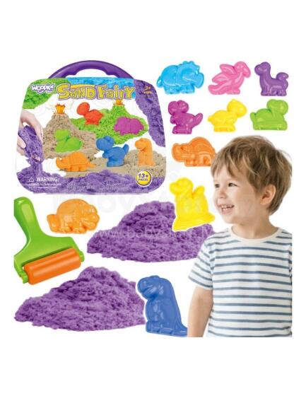 WOOPIE Kinetic Sand Set Dinosaurs 13 pcs