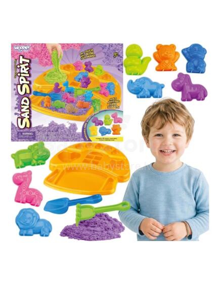 WOOPIE Kinetic Sand Set Animal Molds 3+