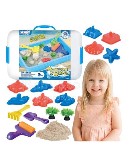 WOOPIE Kinetic Sand for Water Set Suitcase 18pcs